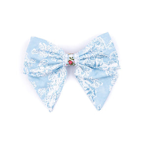 Farmhouse Toile Bow in Blue