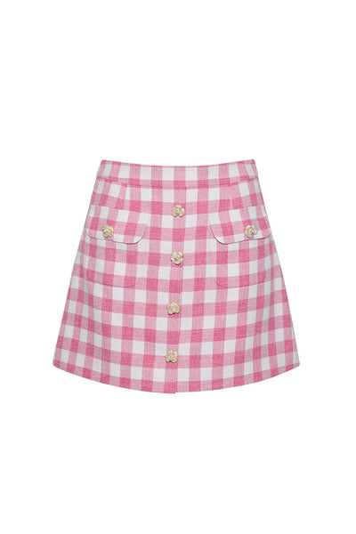 Bouclé mini skirt