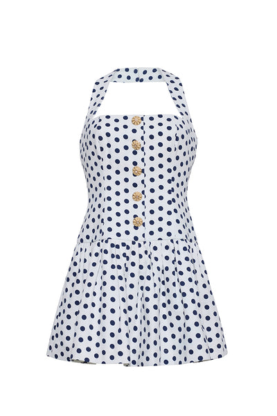 Felicity Mini in Canvas | Cara Cara New York M / Joelle Dot White/Navy Felicity Mini in Canvas | Cara Cara New York M / Joelle Dot White/Navy