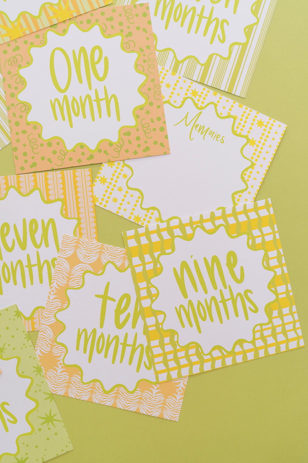 Garden Greens Milestone Cards