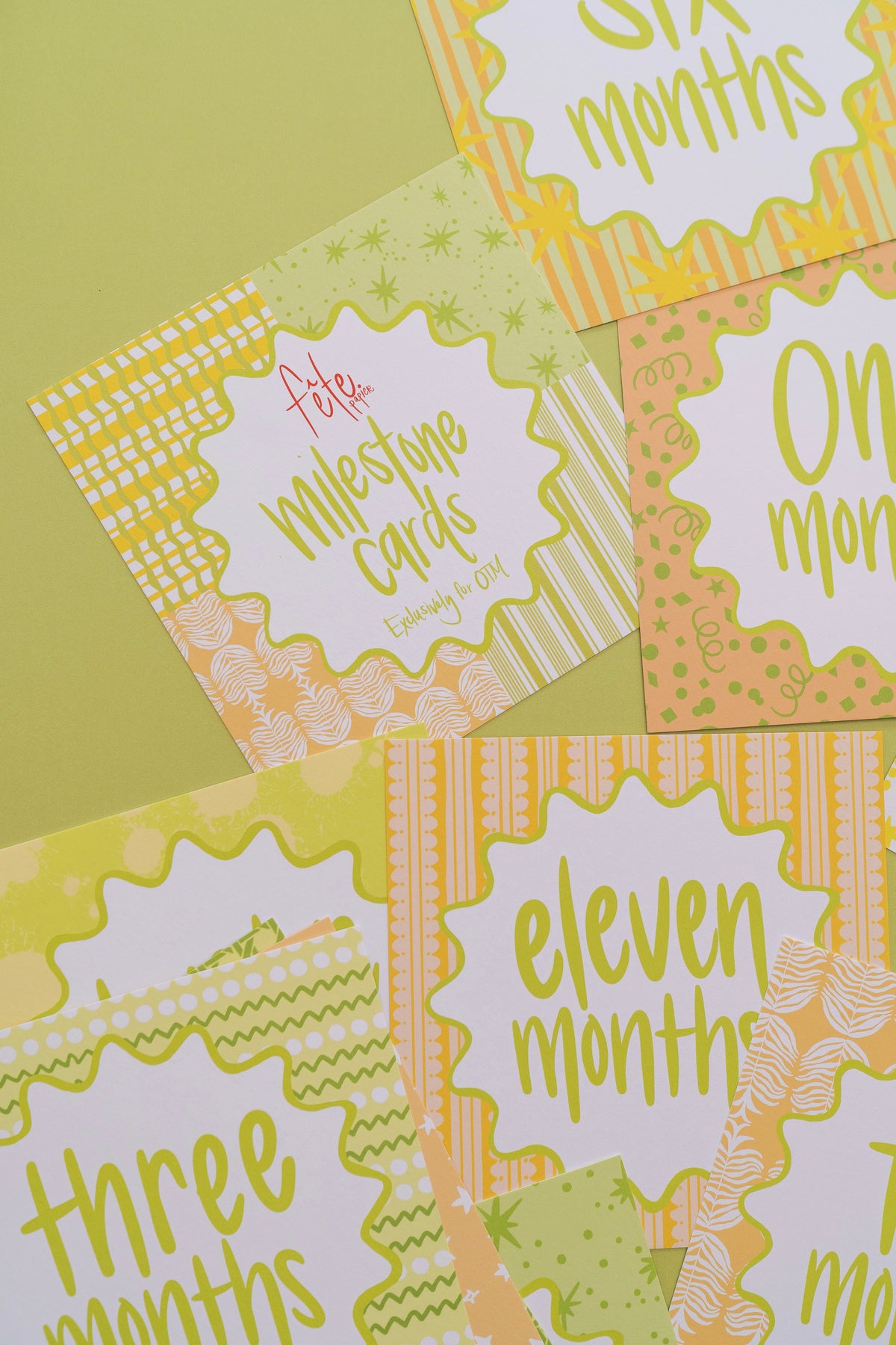 Garden Greens Milestone Cards