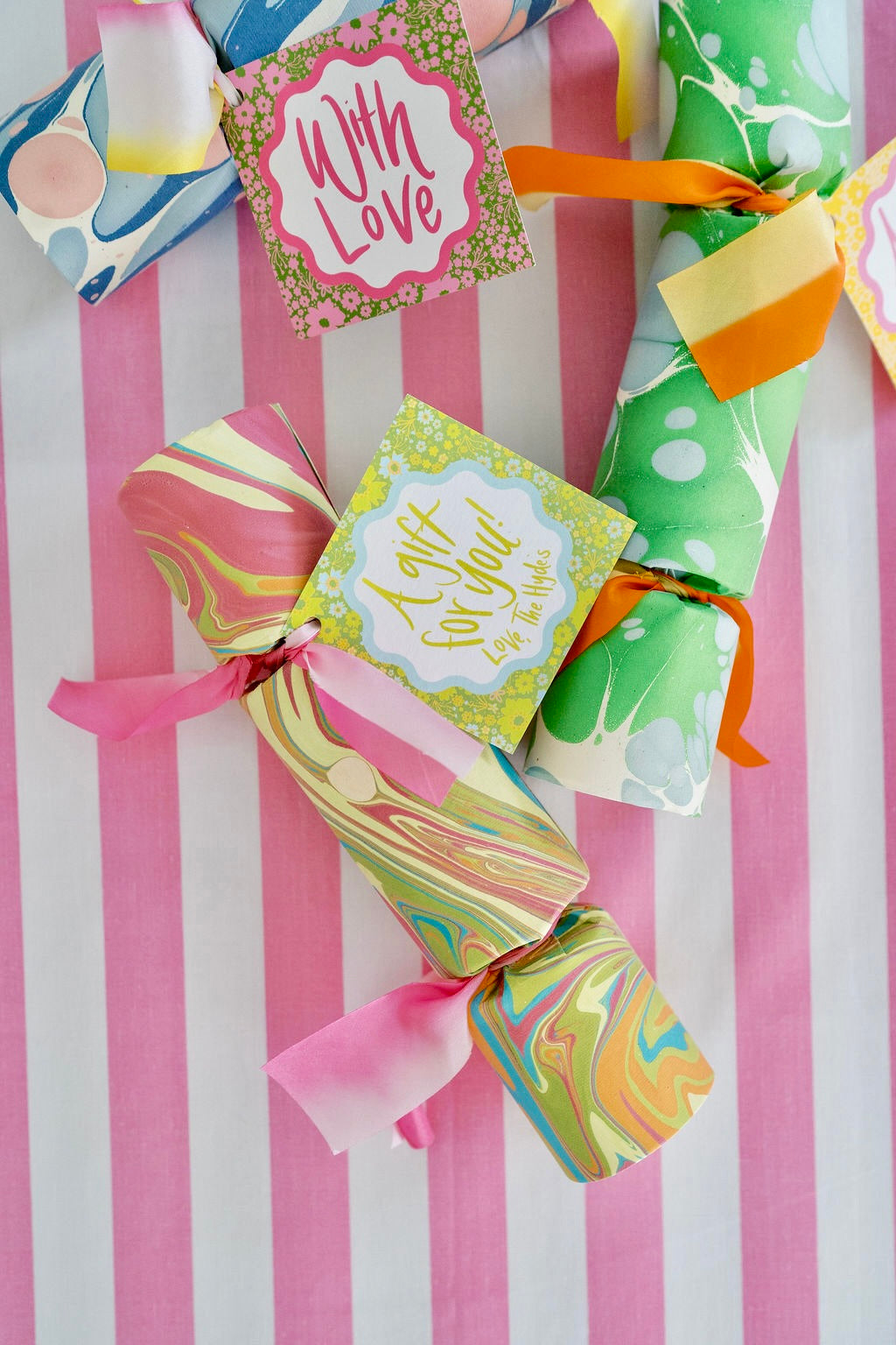 Sky & Chartreuse Ditsy Floral Gift Tags