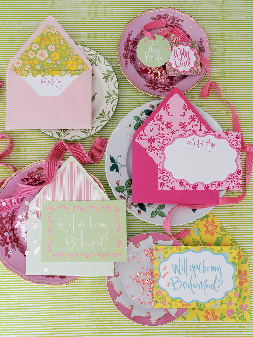 Blushing Botanical Gardens Stationery