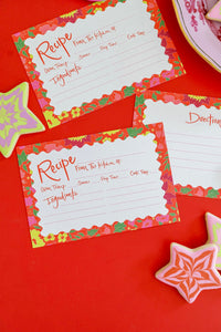 Merry Floral Recipe Cards