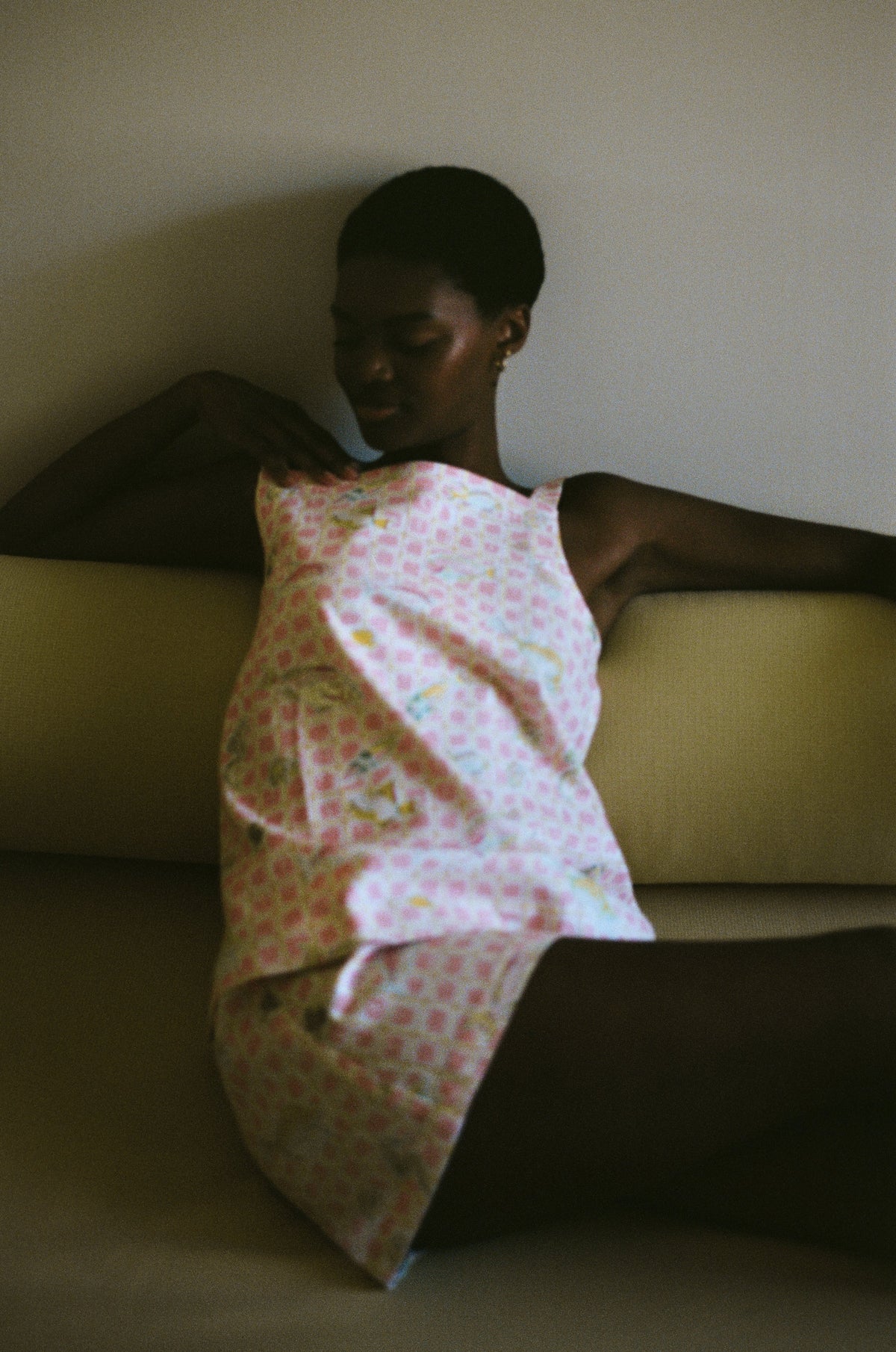 Mini Skirt in Pink Fishing Net