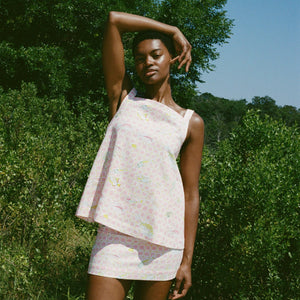 A-Line Top in Pink Fishing Net