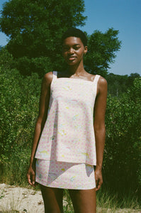 A-Line Top in Pink Fishing Net