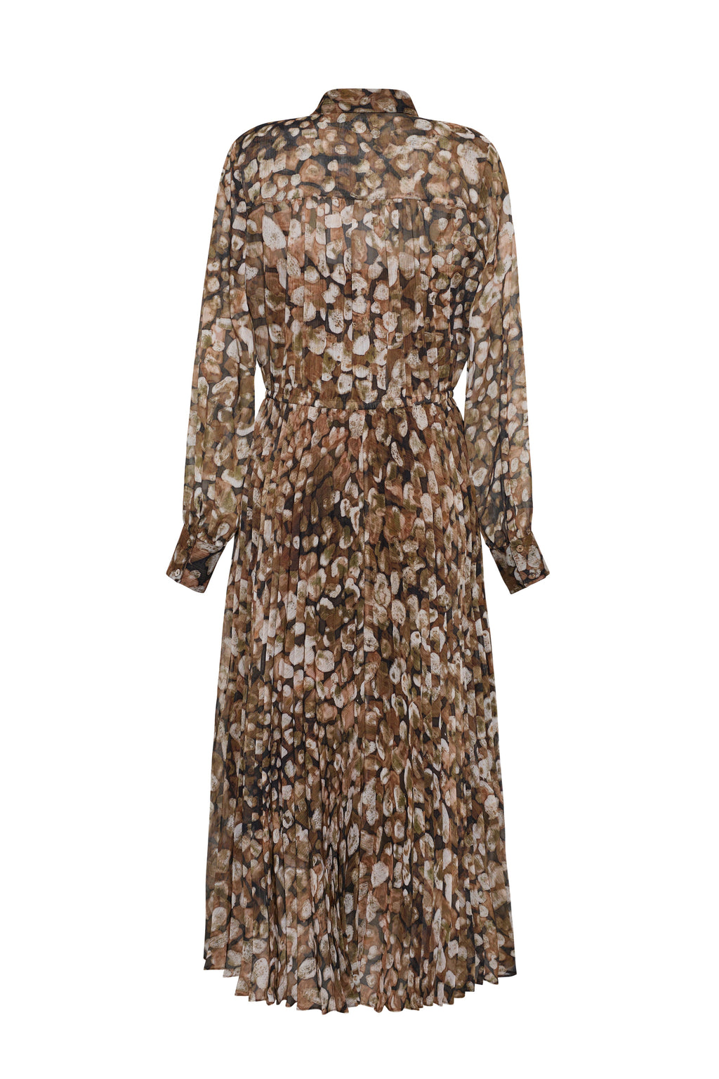 Finch Midi Dress in Galets Brown