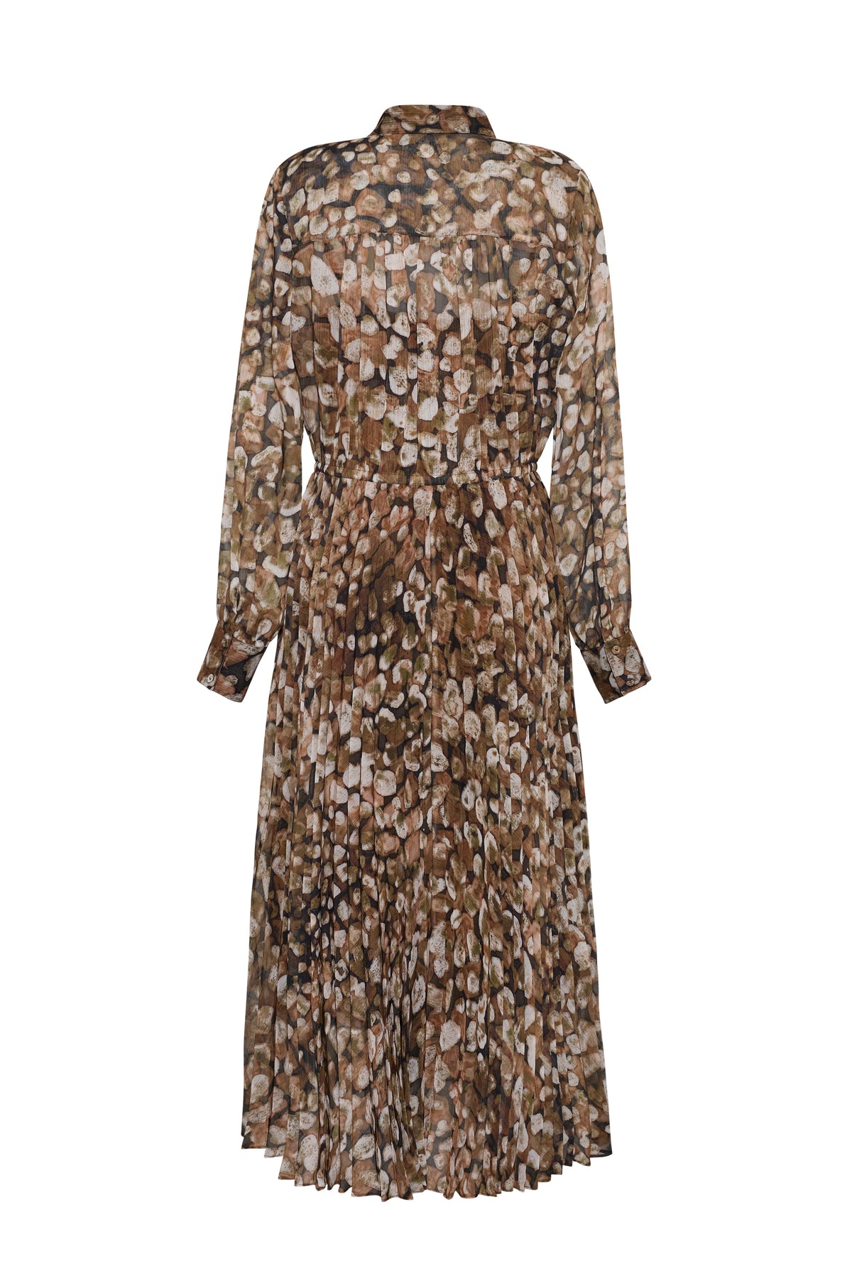 Finch Midi Dress in Galets Brown