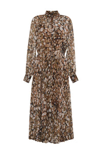 Finch Midi Dress in Galets Brown
