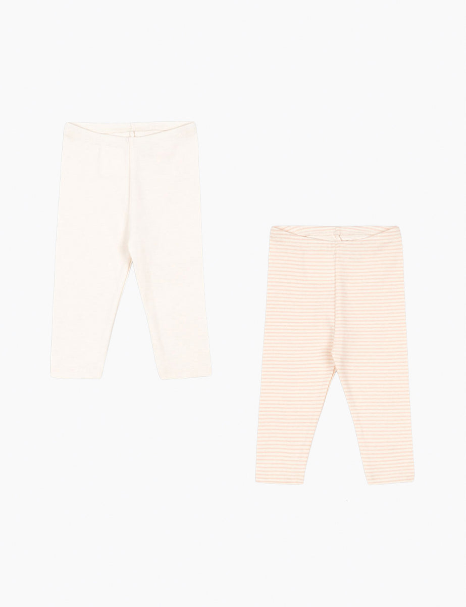 3M Fio Stripe 2 Pack Leggings in Blush Mix