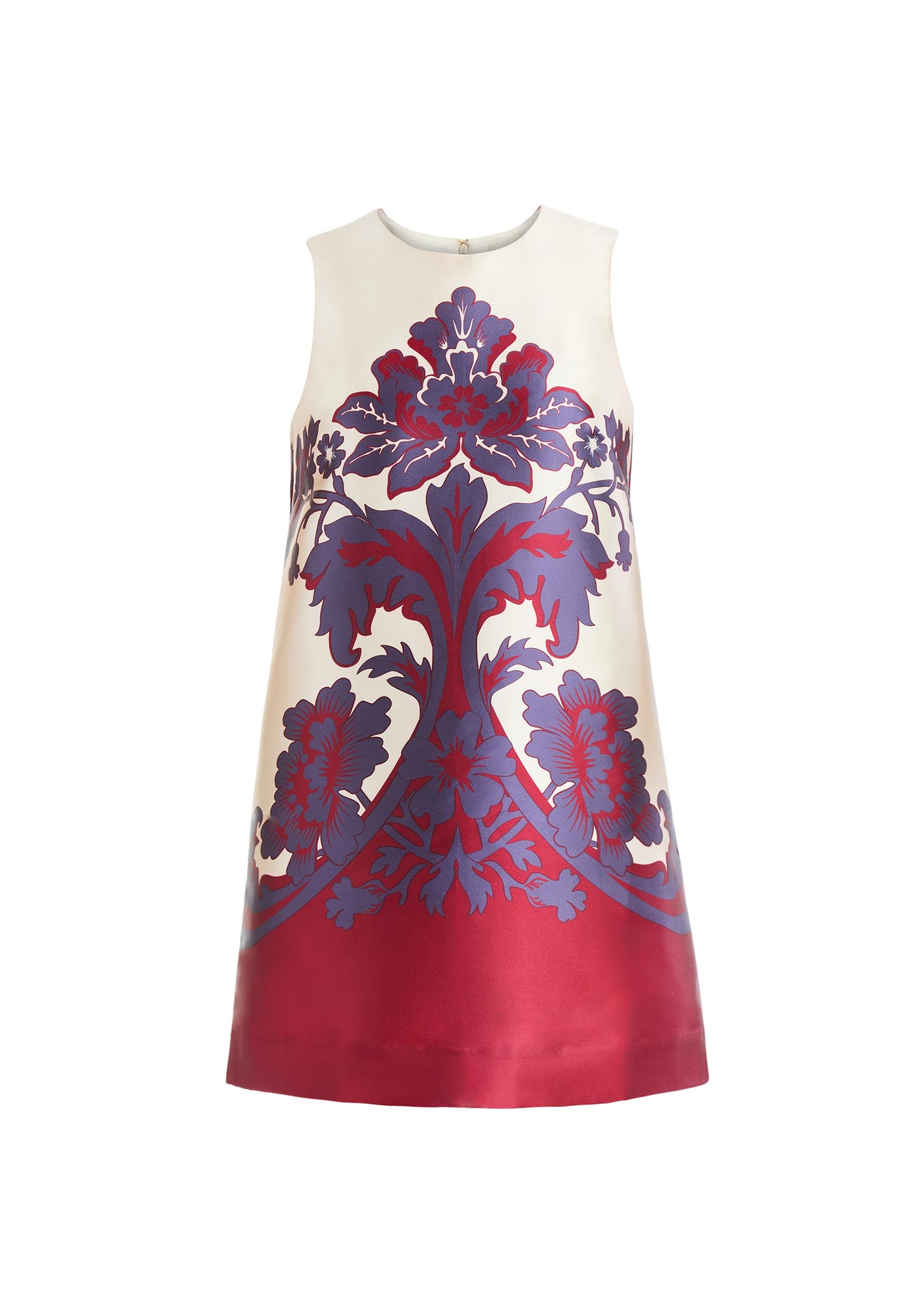 Fiona Shift Mini Dress in Mulberry Arbor