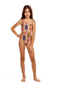 Savanna Kids One Piece Swimsuit in Fiore