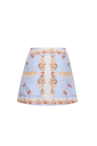 Fischer Skirt in Seashell Stripe Ivory