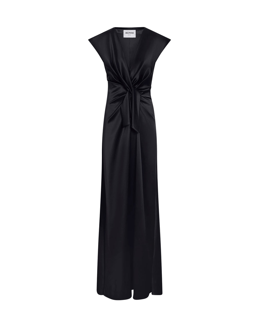 Flutter Sleeve Ava Gown in Noir