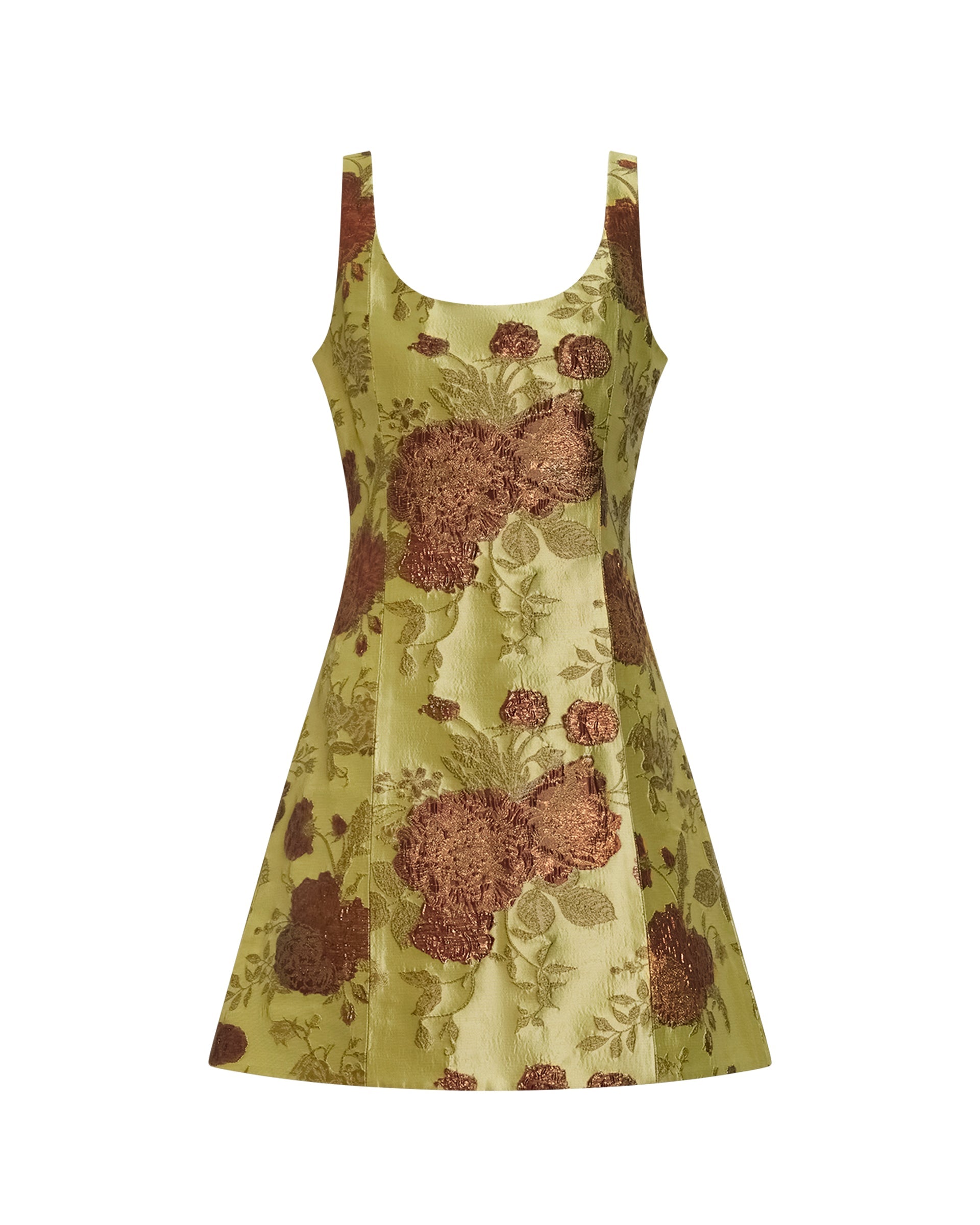 Cecily Dress in Citron Floral