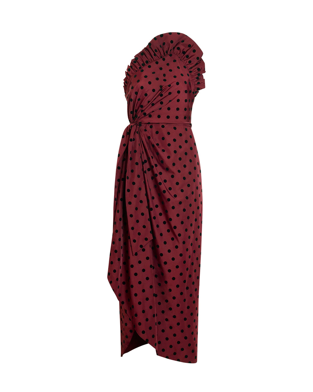 Charlotte Polka Dot Dress in Pinot Multi