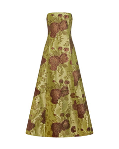 Colette Dress in Citron Floral