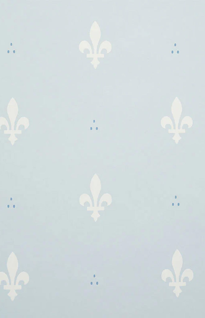 Fleur de Lis in Mineral Wallpaper