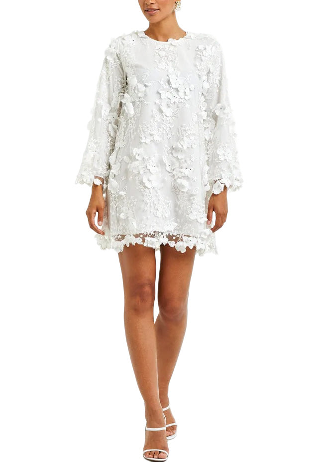 Flora Mini Dress in White