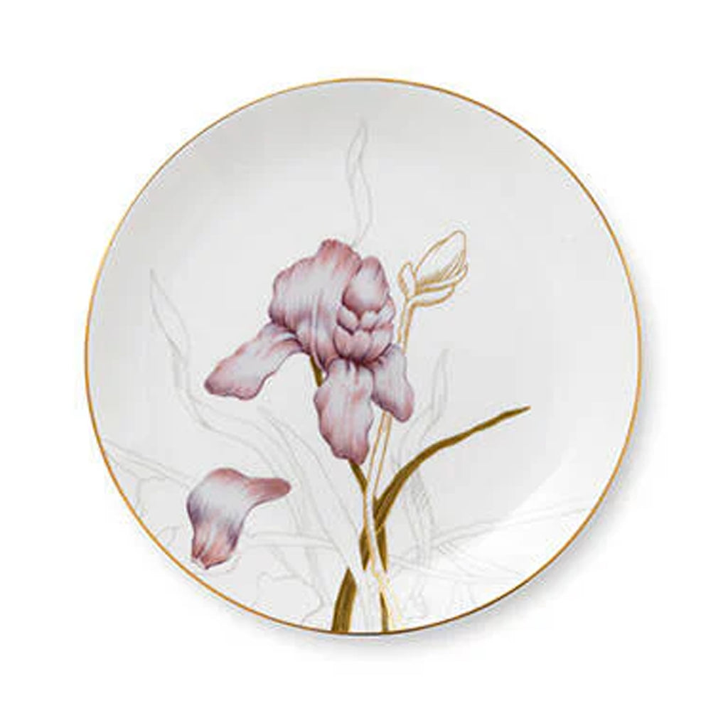Flora Plate 8.5" Iris