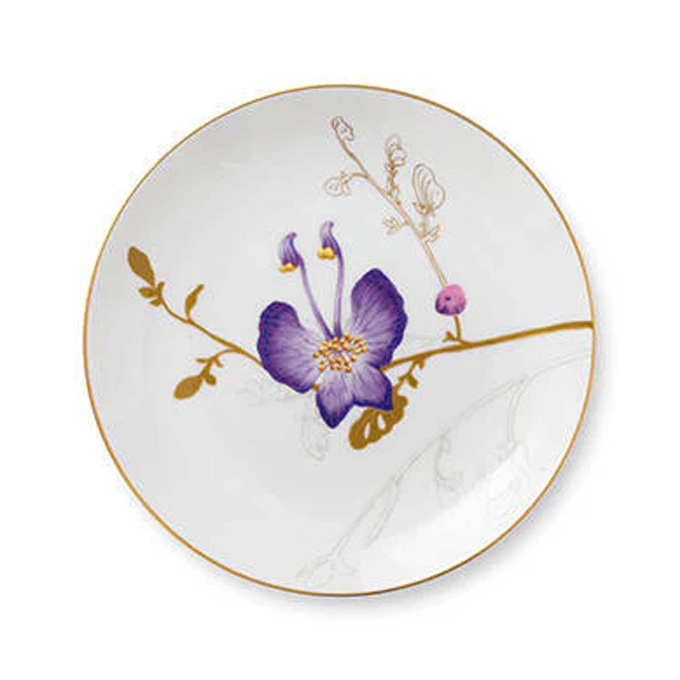 Flora Plate 8.5" Pansy