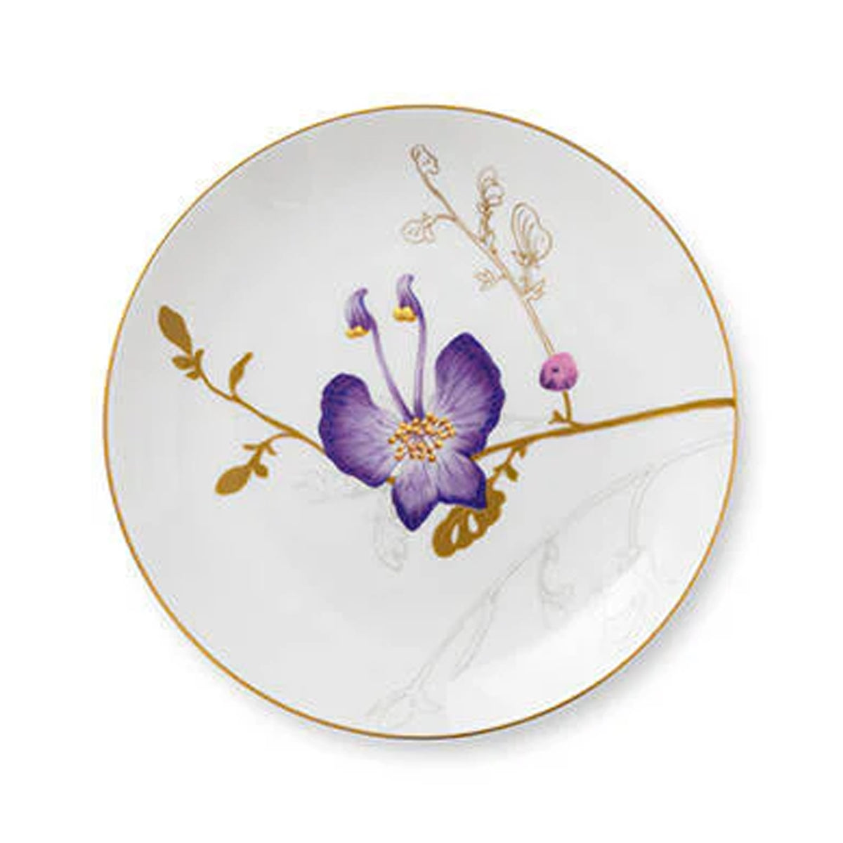 Flora Plate 8.5" Pansy