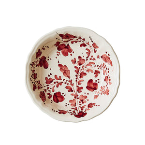 Flora Small Serving Bowl in Burgundy