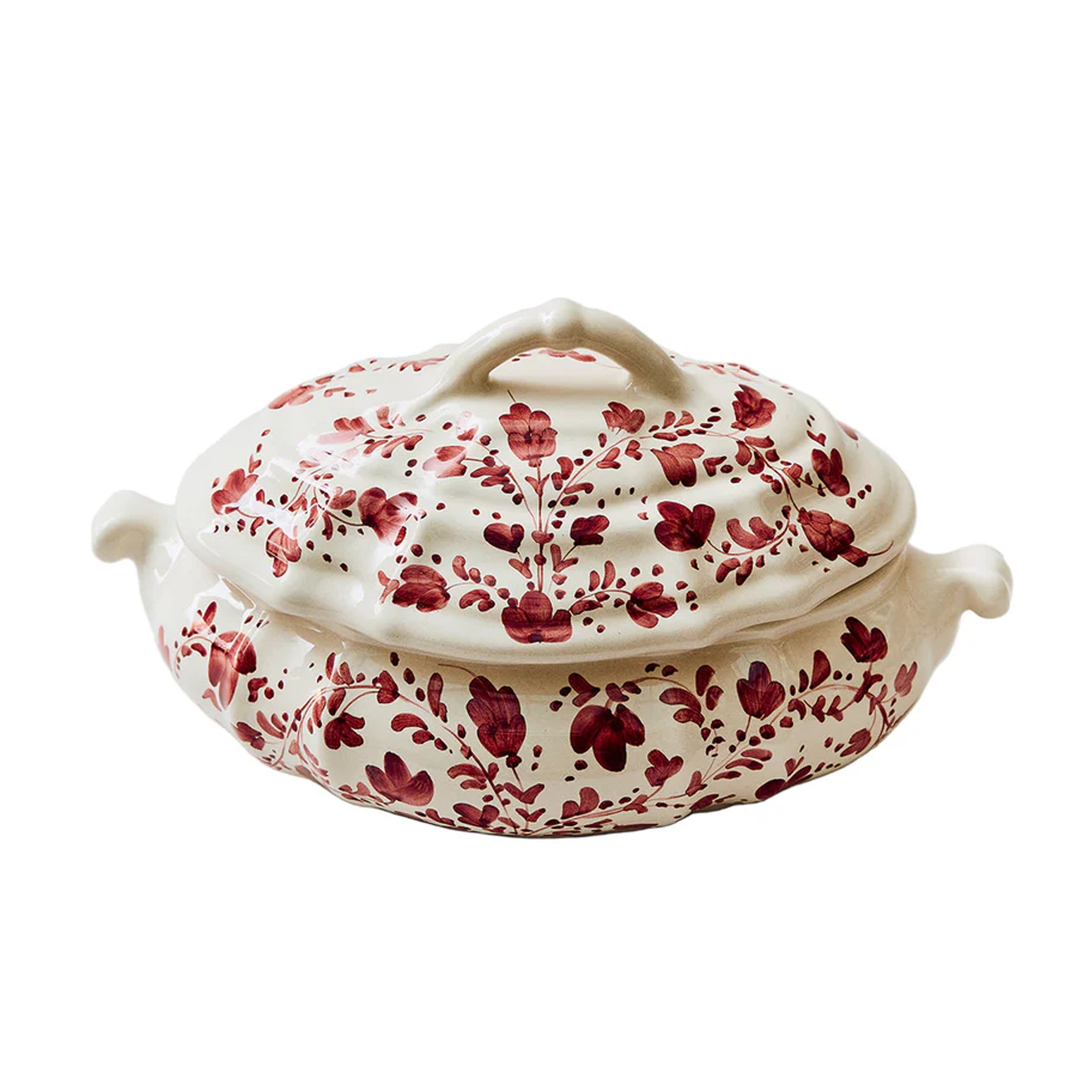 Flora Tureen in Burgundy