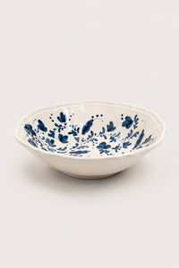 Flora Extra Large Serving Bowl in Blue