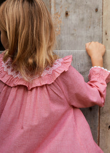 Florrie Nightdress in Redcurrant Gingham