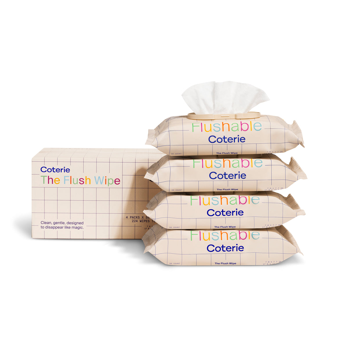Coterie Flush Wipe
