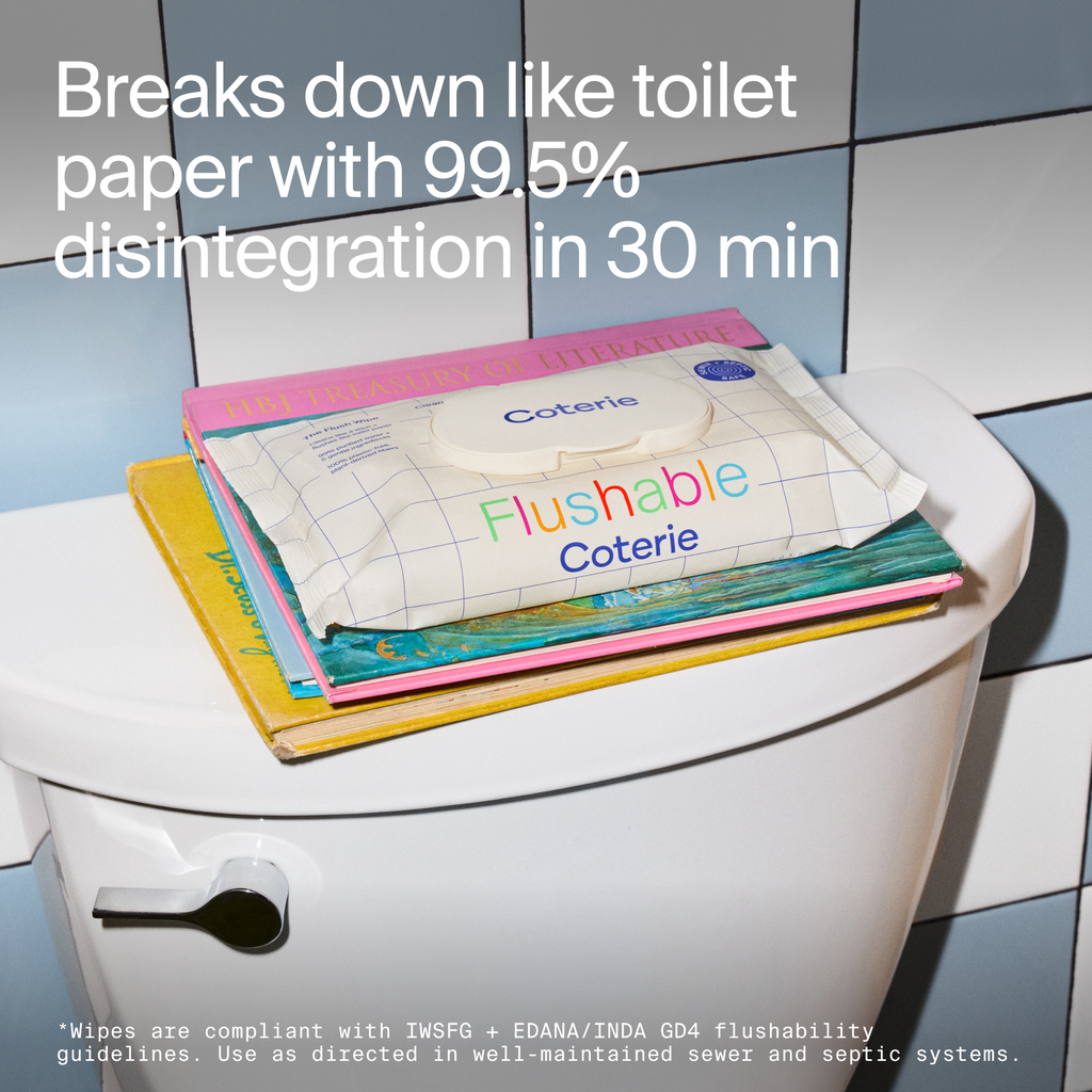 Coterie Flush Wipe