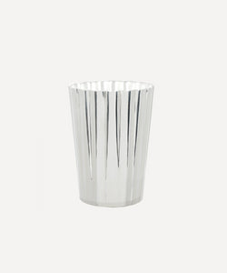 Rebecca Udall Fluted Julep Cup, Silver, Cut Out, Ivory Background