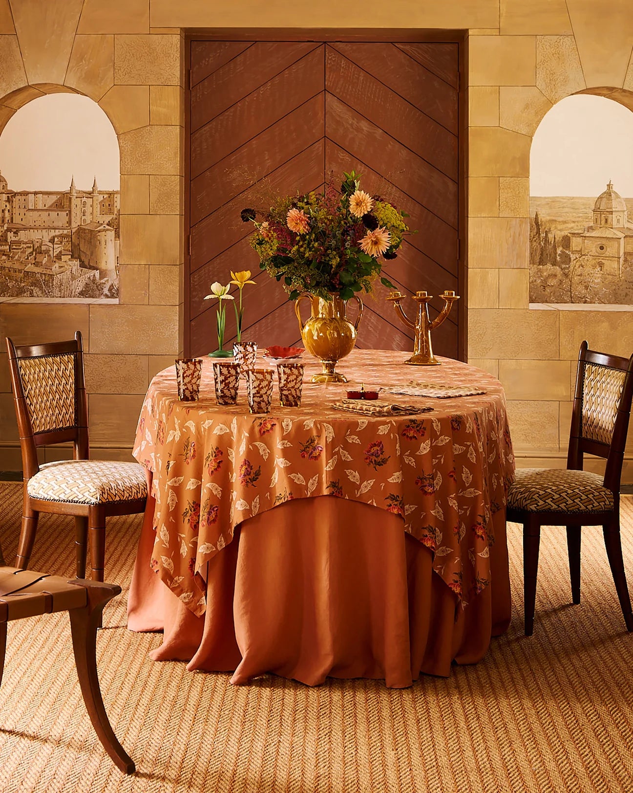 Lavinia Terracotta Tablecloth