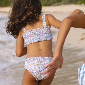 Girl’s Jasmine Blossom Smocked Bikini