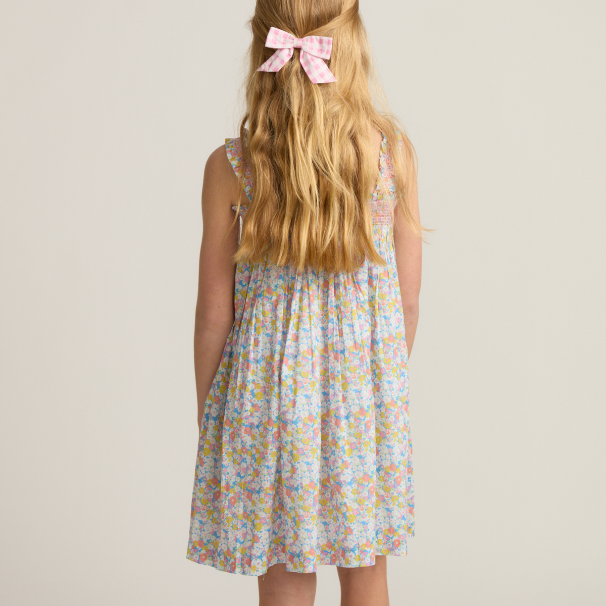 Girls’ Jasmine Blossom Smocked Ruffle Strap Dress