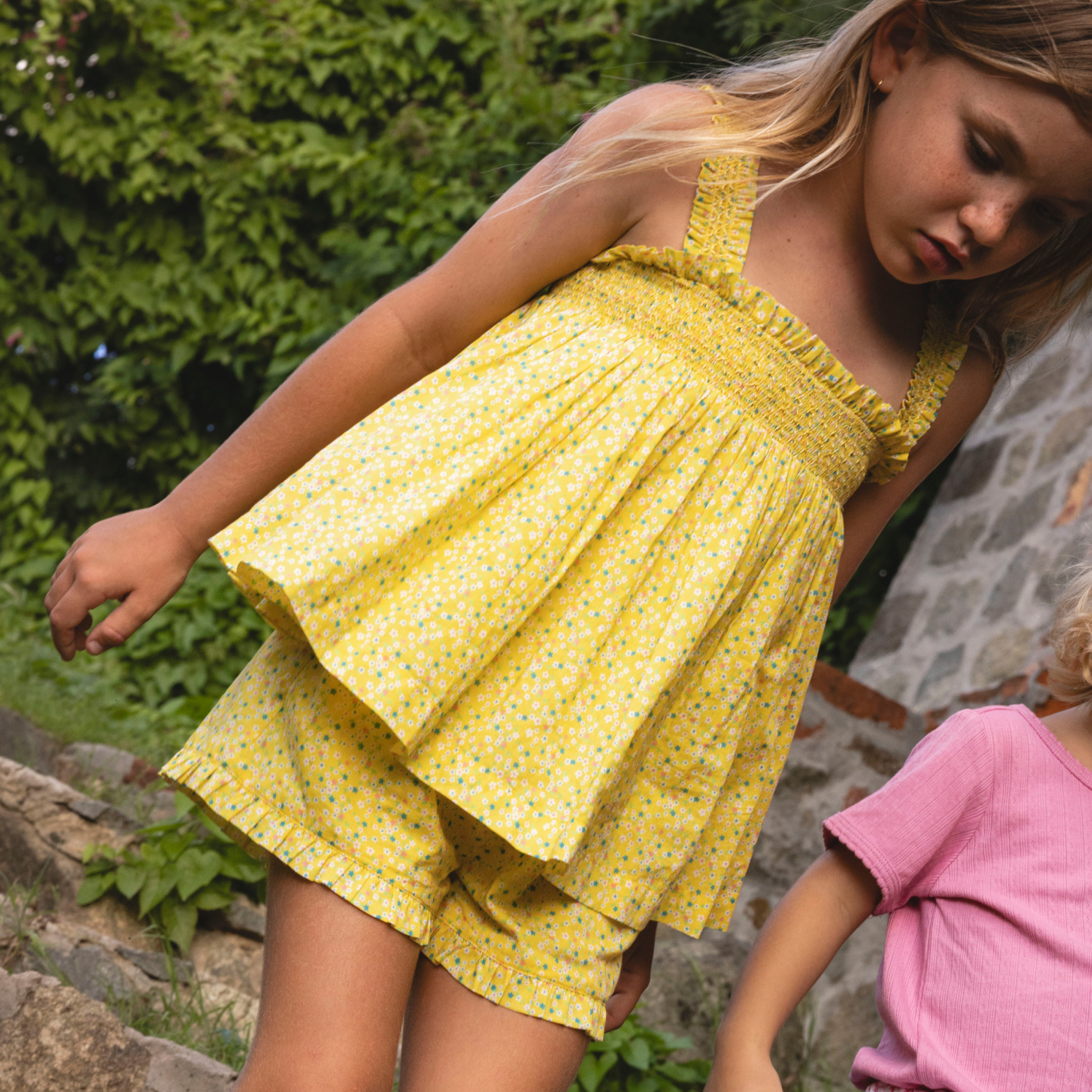 Girls’ Petite Fleur Top and Short Set