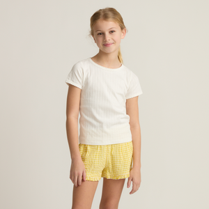 Girls’ Soleil Gingham Ruffle Shorts