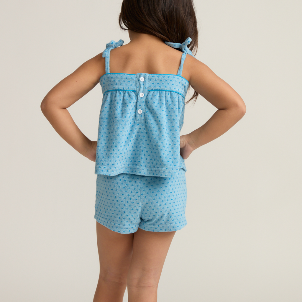Girls’ Le Marin Dot French Terry Tie Top and Short Set