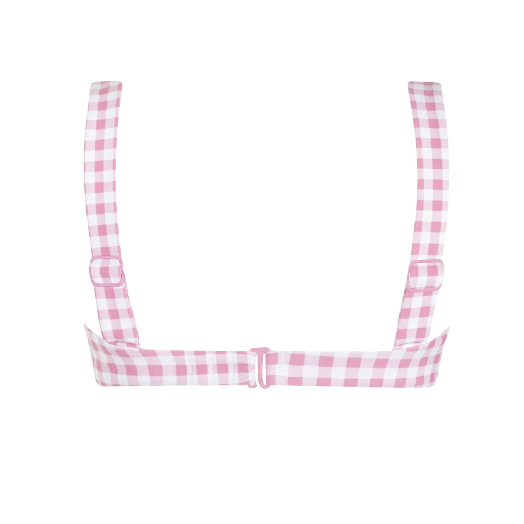 Women’s Blush Gingham Cup Bikini Top