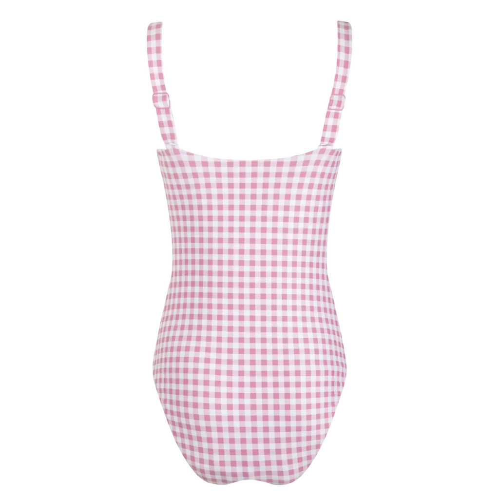 Women’s Blush Gingham One Piece
