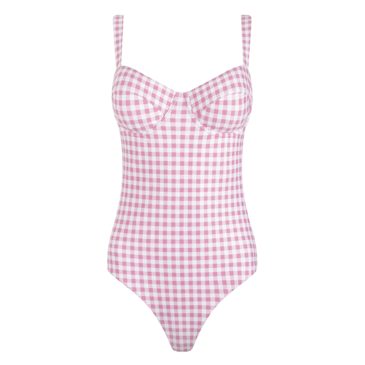 Women’s Blush Gingham One Piece