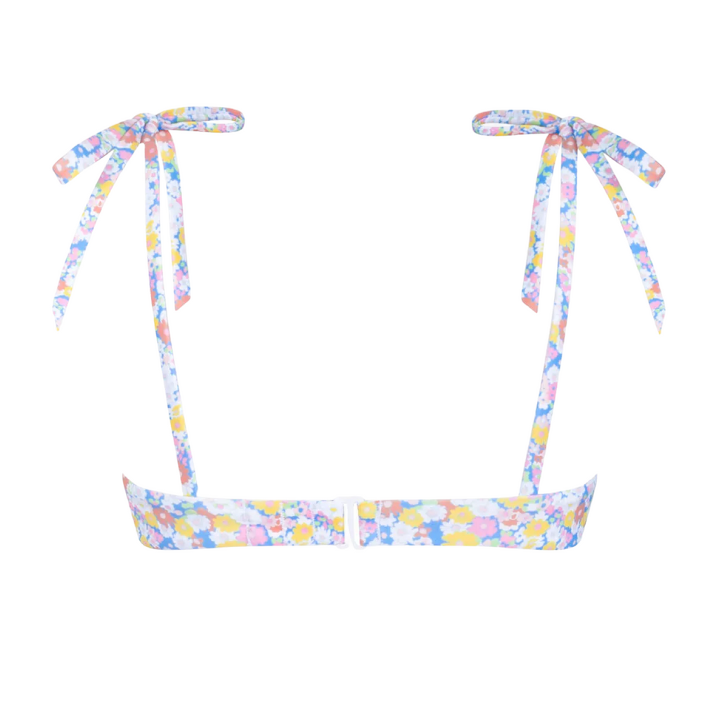 Women’s Jasmine Blossom Cup Bikini Top with Tie Straps