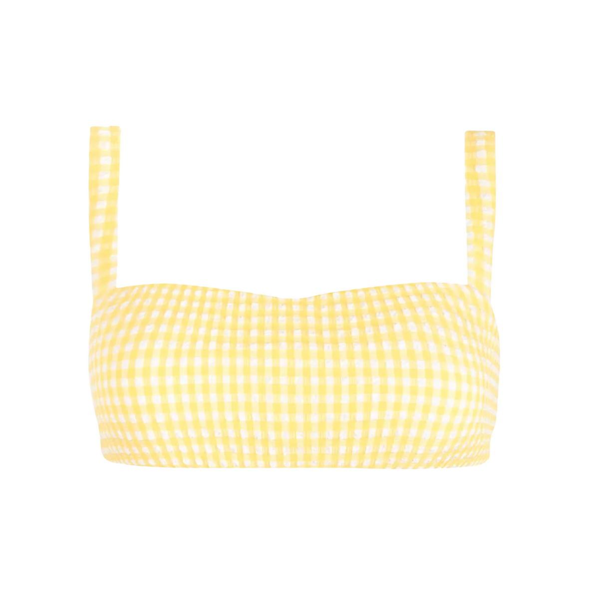 Women’s Soleil Gingham Bandeau Bikini Top