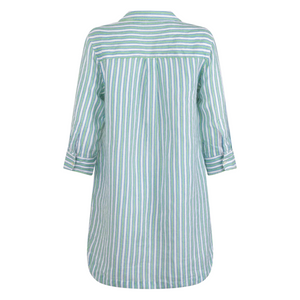Women’s Tamarin Stripe Long Sleeve Button Down Shirt Dress