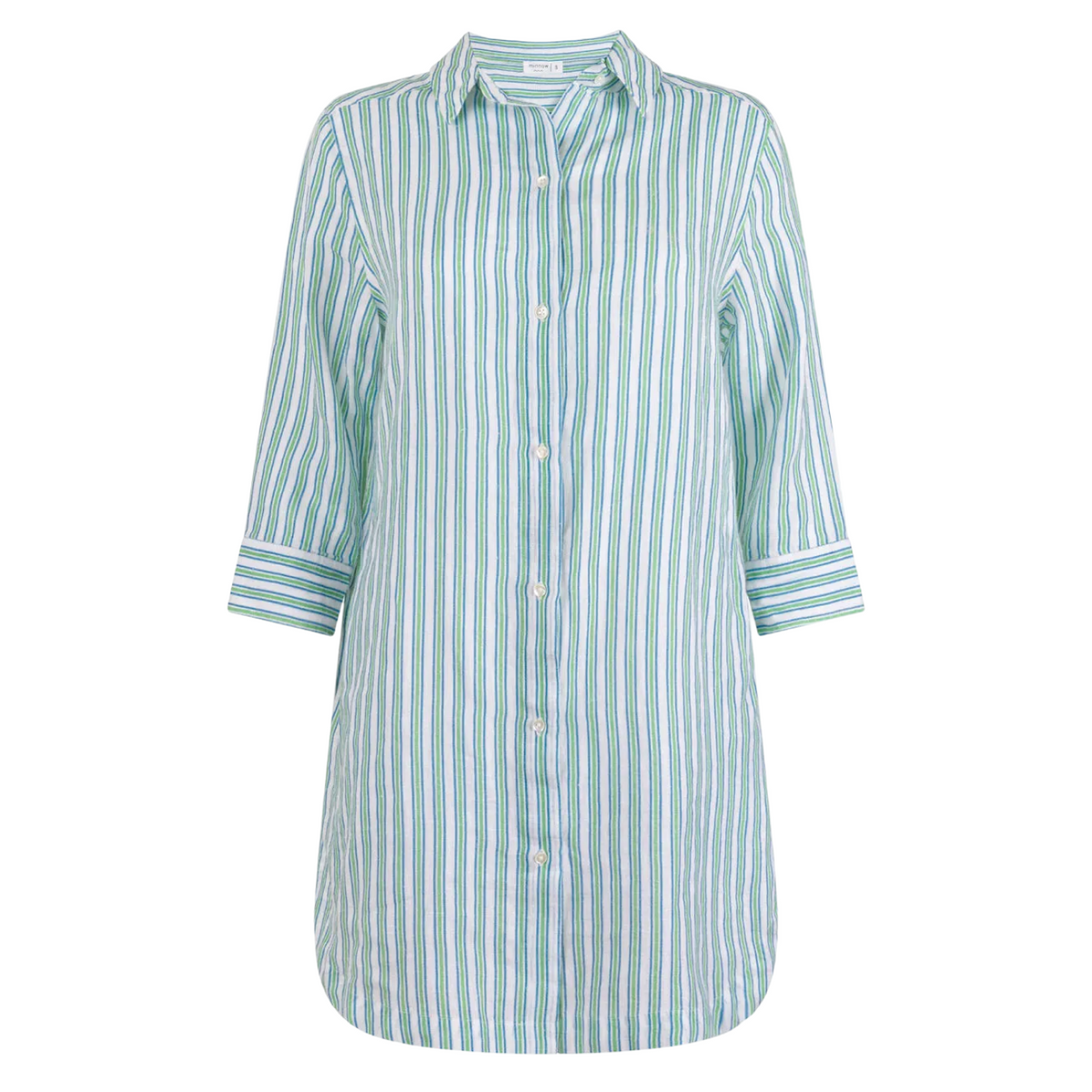 Women’s Tamarin Stripe Long Sleeve Button Down Shirt Dress
