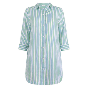Women’s Tamarin Stripe Long Sleeve Button Down Shirt Dress