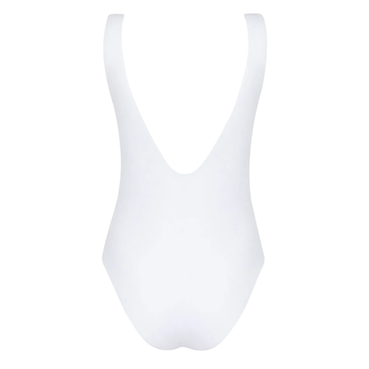 Women’s Shell White Terry Scoop Neck One Piece
