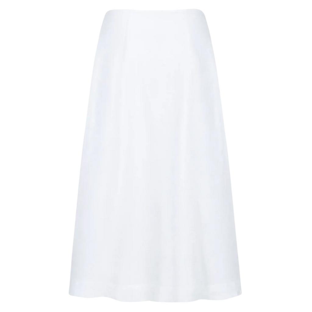 Women’s White Linen Wrap Skirt